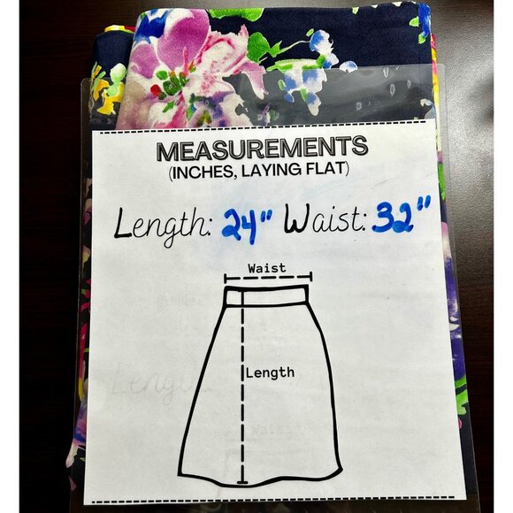 Lauren Ralph Lauren Romantic Floral Summer Staple Pencil Skirt - Size 8 - Picture 8 of 8